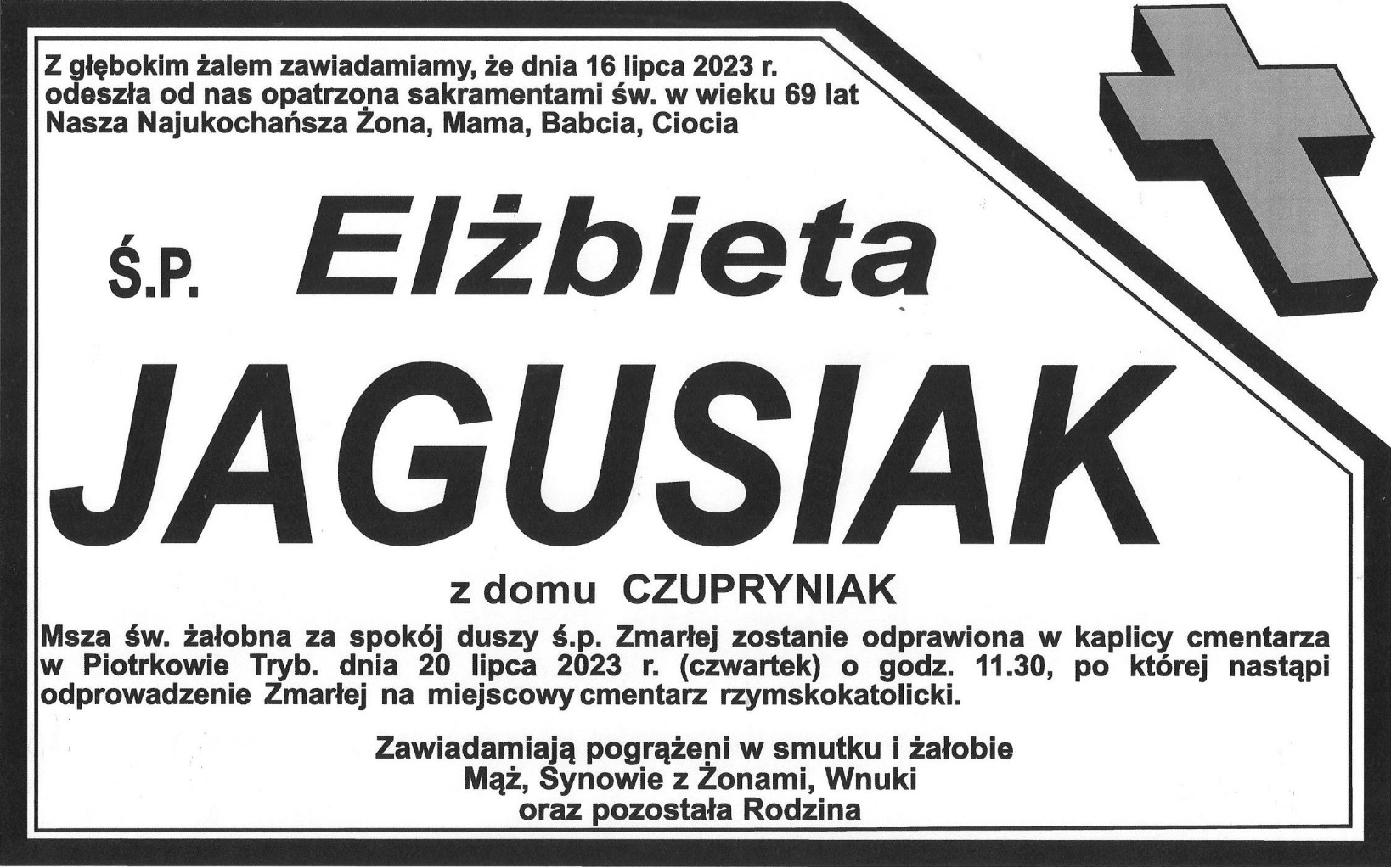 Nekrolog Jagusiak